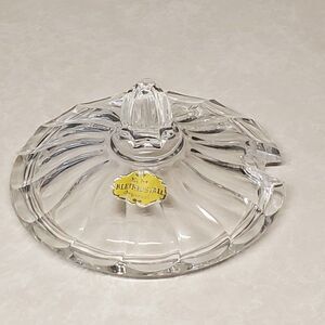 Echt Lead Crystal Lid For Compote Bleikristall Gepresst 4"